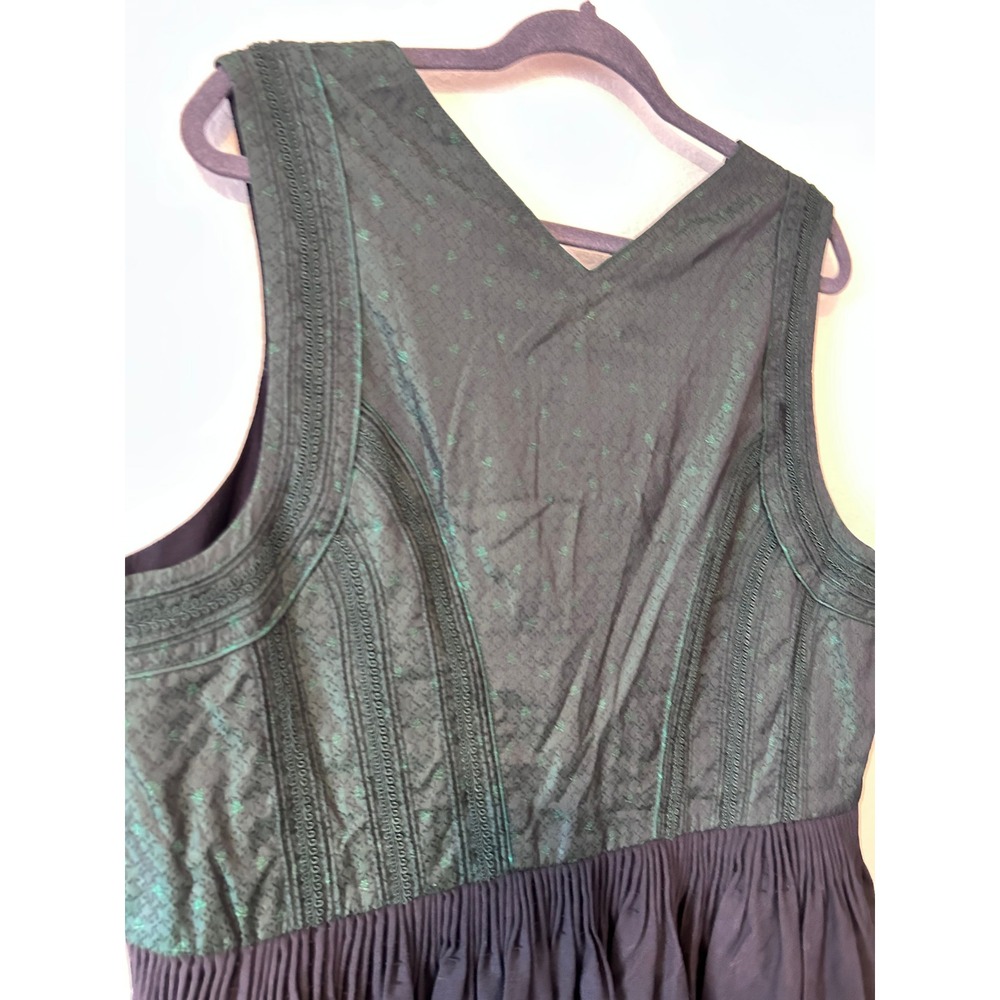 Folk Vintage Nordic Bergland Tracht Maxi Sleeveless Dirndl SZ 52 (XXL/3XL) - Picture 5 of 9